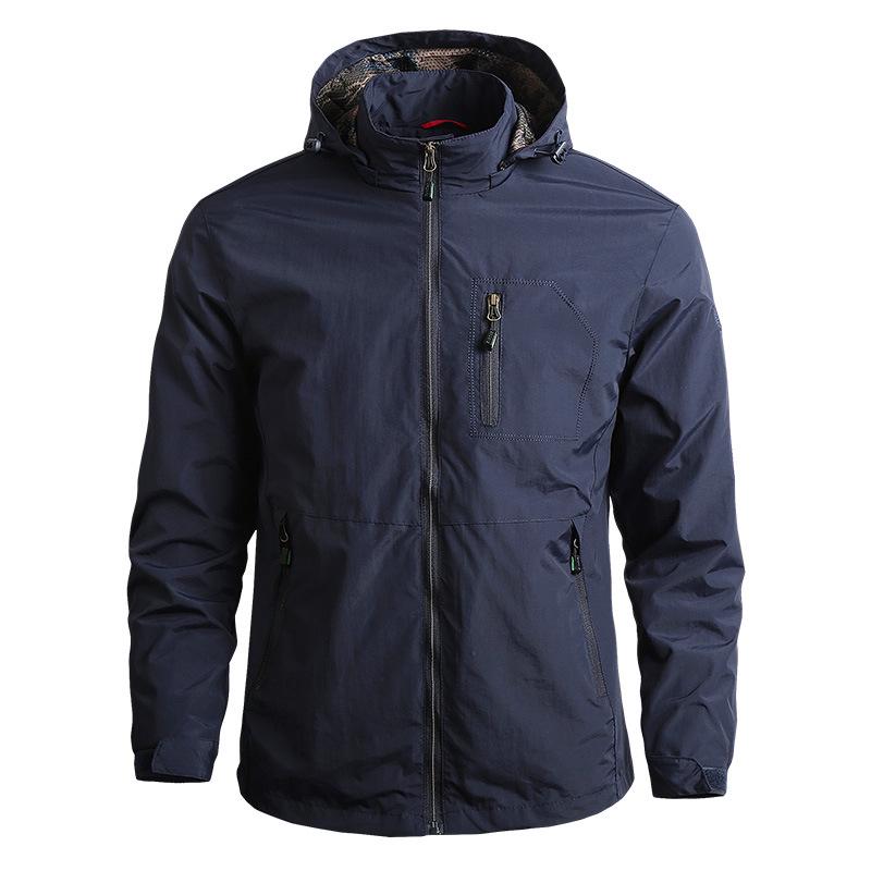Erkek Softshell Ceket Sonbahar Bahar Sokak Taktik Bombacı Rüzgarlık Ceketler Erkekler Kapşonlu Hip-Hop Pilot Rüzgar Geçirmez Mont