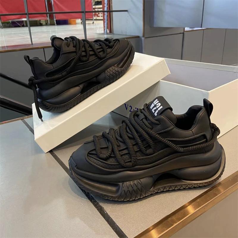 Luxury Brand Men's Shoes Fashion Thick Soled Sneakers Height Increased Platform Shoes Trendy Men Casual Shoes Zapatillas Hombre