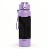 1PC Black Lace Corset Design 750ml Color Plastic Sports Water Bottle Leakproof Flip Straw Lid Suitable for Sports Office Home Use