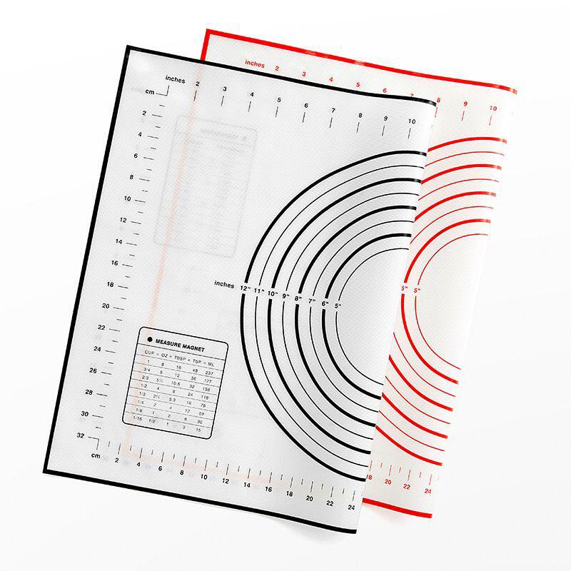 Platinum Silicone Non-Slip, Non-Stick, Heat-Resistant Baking & Rolling Pad