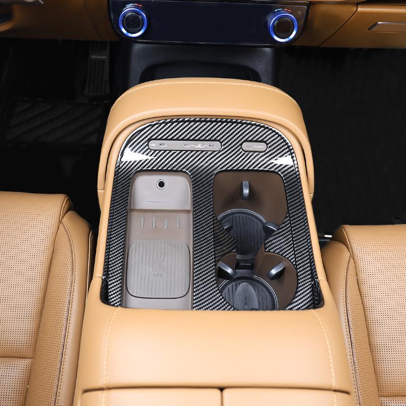 Car Center Console Cover Console Gear Shift Central Water Cup Storage Box Trim For 7-seater/9-seat Hyundai Palisade LX3 2026 LHD