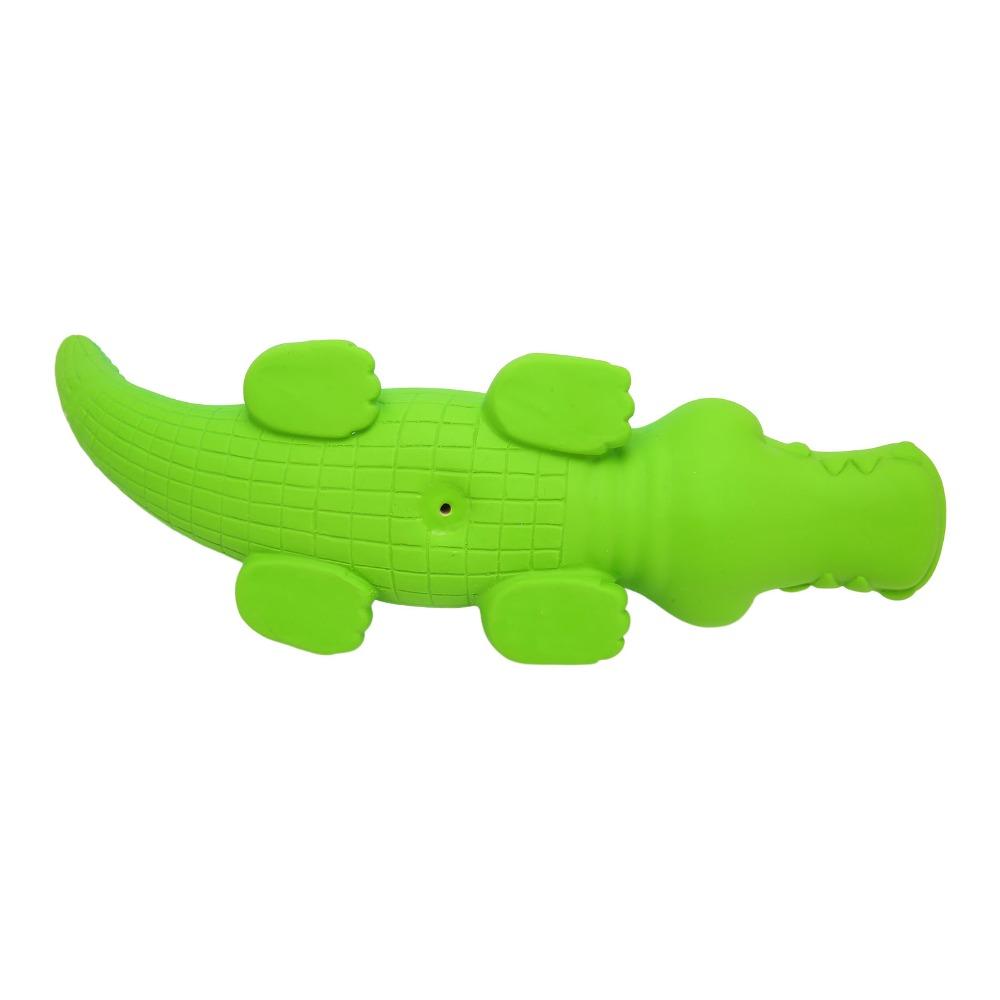 Alligator Outline Latex Puppy Chew Toy Interactive Dog Training Toy  Puppy Teething Period