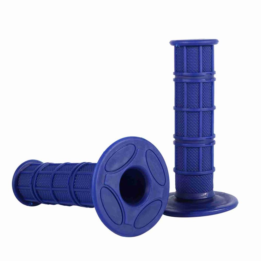2PCS Blue Soft Handle Grips Silicone Material Motorcycle Grips Universal Handlebar Grips For Quad