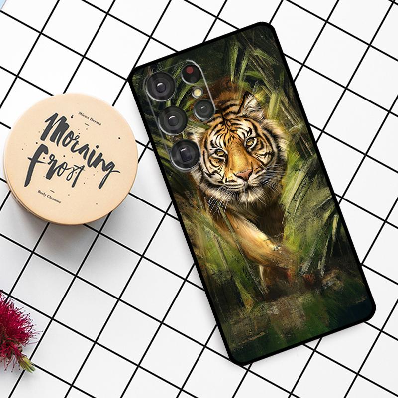 Tier Tiger Hülle Für Samsung Galaxy S25 Ultra S23 S22 S21 S20 S24 Ultra S9 S10 Plus S25 FE Handyhülle
