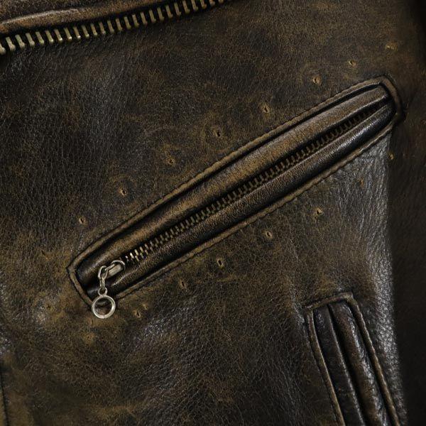 RRL leather jacket Black series Talon Zip Men's Used