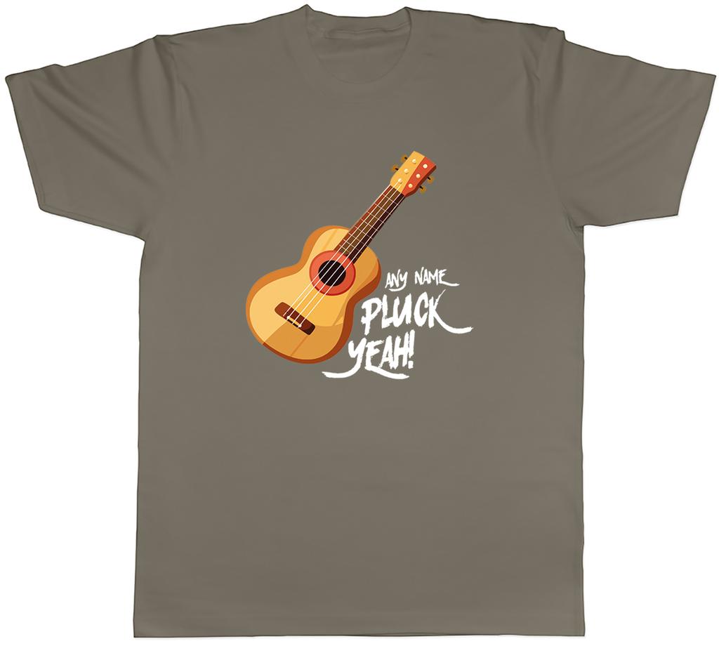 Personalised Ukulele Player Pluck Yeah Unisexs TShirt Tee Gift Top