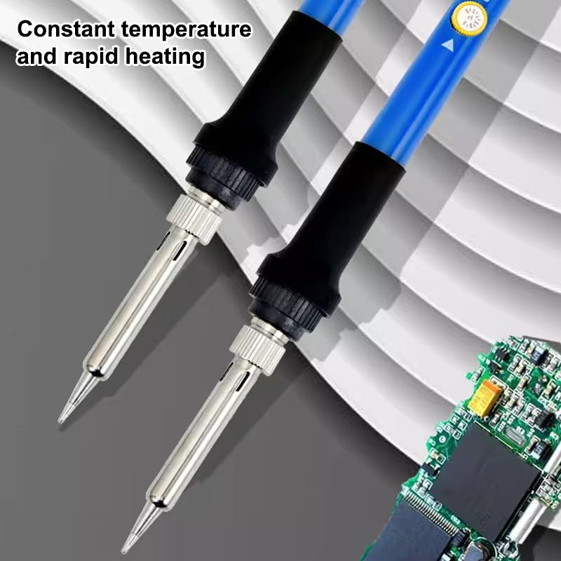 Soldering Iron Kit 60W Soldering Iron Circuit Board Repair Soldering Kit Adjustable Temperature Solder Welding Tools