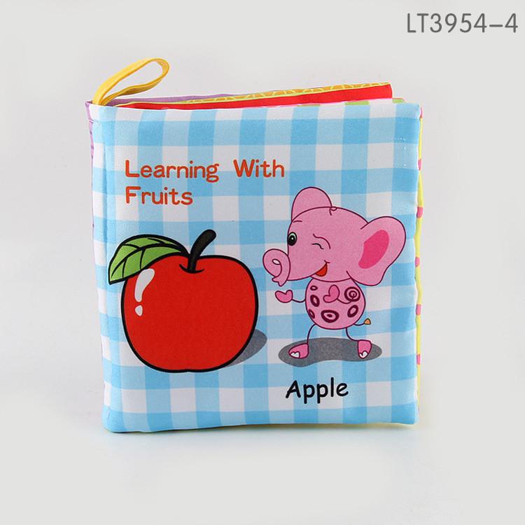 2017 Baby Cloth Book Early Education Toy English Cognitive Handheld Book Tear-resistant With Rustling Paper Bb Call