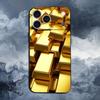 Cool Gold Art Phone Case For iPhone 17,16,15,14,13,12,11 Plus,Pro Max,XS,X,XR,SE,Mini,8,7,Soft Silicone Black Cover