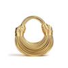(Gold) Goldene und Silberne Designer-Handtaschen und Geldbörsen Kompatible Damenmode Party Abend-Clutch-Taschen Damen Hobo-Tote-Tasche