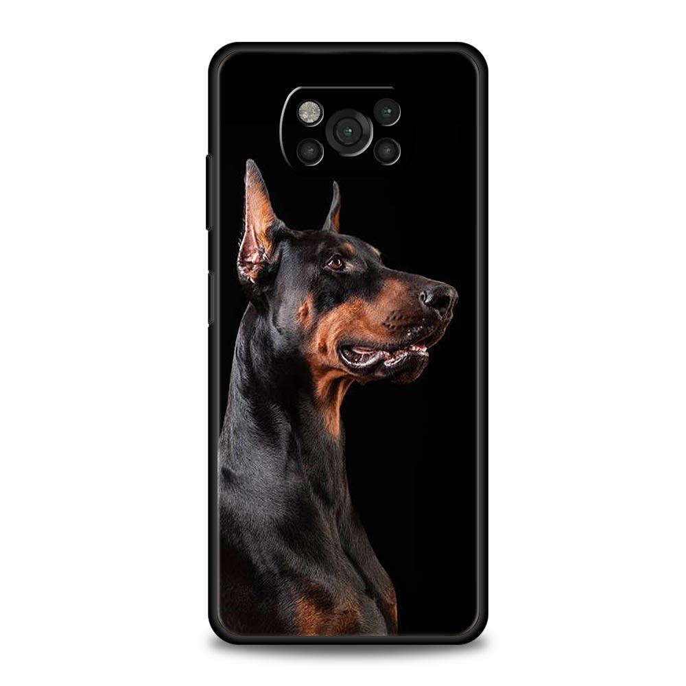 Doberman Dog Phone Case Cover  for Xiaomi Poco F7 Ultra F6 F5 F4 F3 X6 X5 X4 X3 NFC C51 C55 M4 GT 5G Soft TPU Shell Fundas Capas