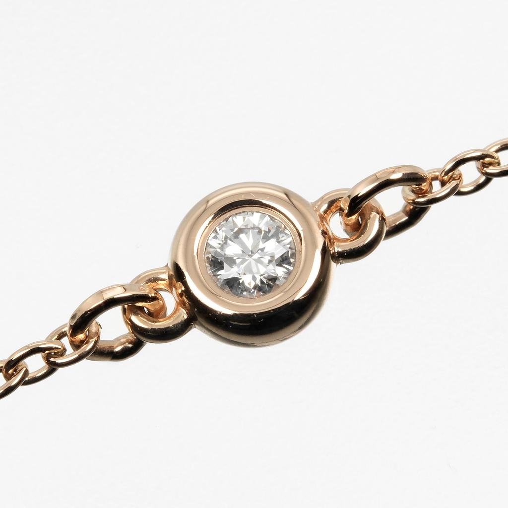 TIFFANY&Co. Meterware Armband Handgelenkgröße 7,5" K18 Roségold/Diamant 1,26g Damen Gebraucht