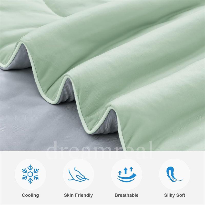 High Quality Cooling Comforter, Cold Touch Fabric Absorbs Body Heat, Soft Air Condition Blanket, Smooth Lightweight Summer Quilt