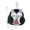 Cute Key Bag Owl Coin Purse Mini School Bag Car Key Chain Pendant Lady Wallet PU Leather Coin Purses