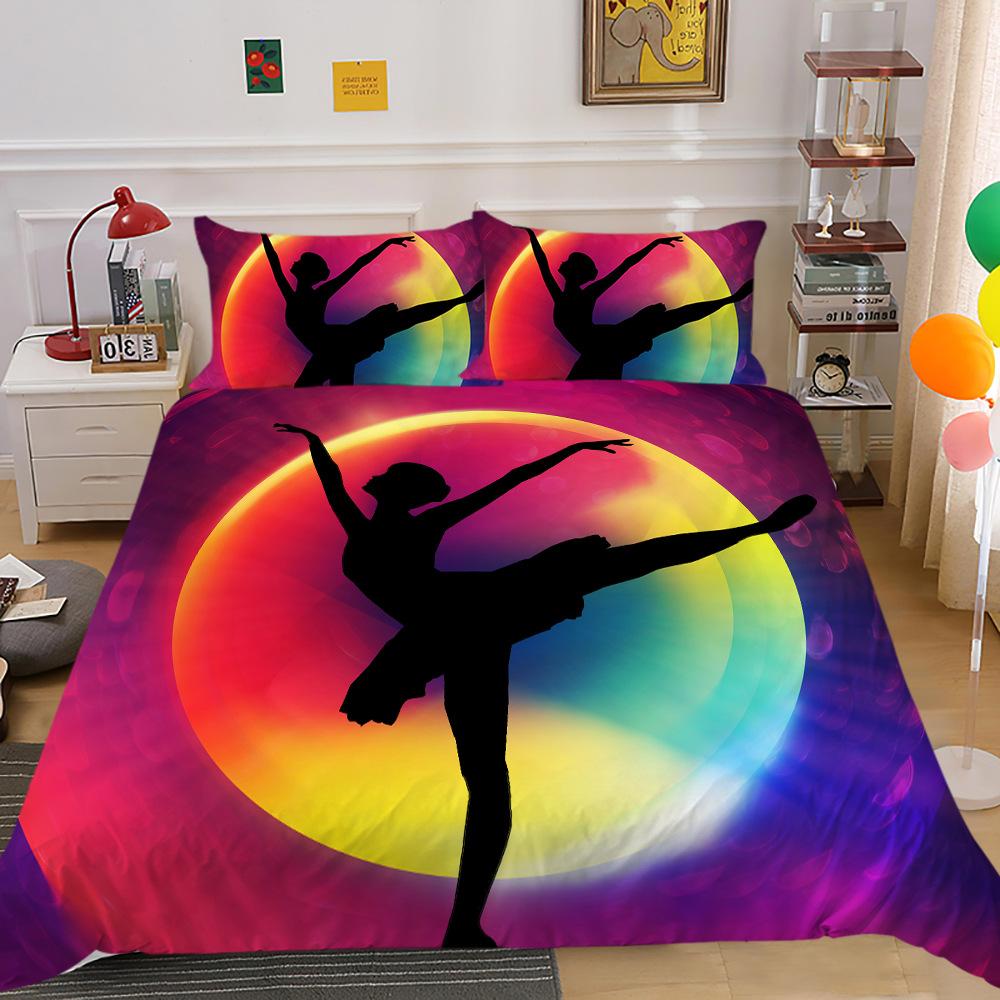 Bedding Two Or Three-Piece Set, Chemical Fiber Digital Printing Ballet 135 * 200 two-piece set
