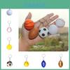 Trendiger PU Basketball Schlüsselanhänger Schaumstoff Fußball Kinder Sportspielzeug Dekorativer Anhänger Aktivität Kleines Geschenk