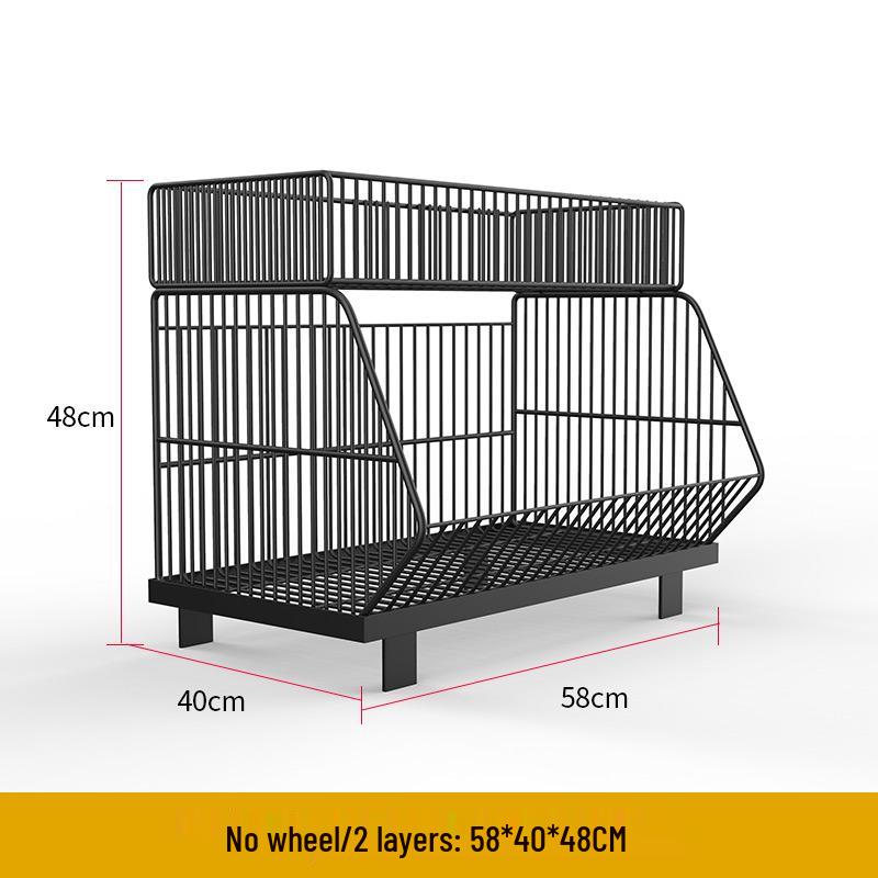 Multi-Layer Stackable Display Basket for Snacks & Vegetables