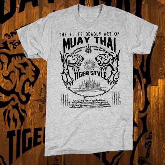 

Футболка Кикбоксера Муай Тай UFC/MMA Таиланд Як Сант Тигриный стиль Тайский Бокс футболка 2XL