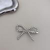 Beaded Bowknot Hair Clip Female Duckbill Clip Hairpin Sweet Ballet Hair Decors