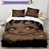 3pcs Duvet Cover Set (1*Duvet Cover + 2*Pillowcase, Without Core), Sexy Doll Print Soft All‑Season Bedding Set, Home Bedroom Decor Gift