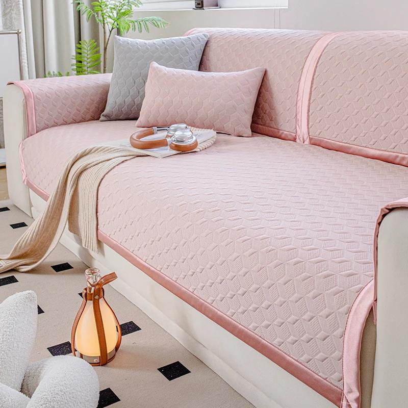 

Летний прохладный чехол для дивана, коврик для гостиной, нескользящий чехол для дивана для домашних животных и детей, универсальные L-образные подушки для дивана, полотенца 1 шт. 1pc 30x50 pillowcase