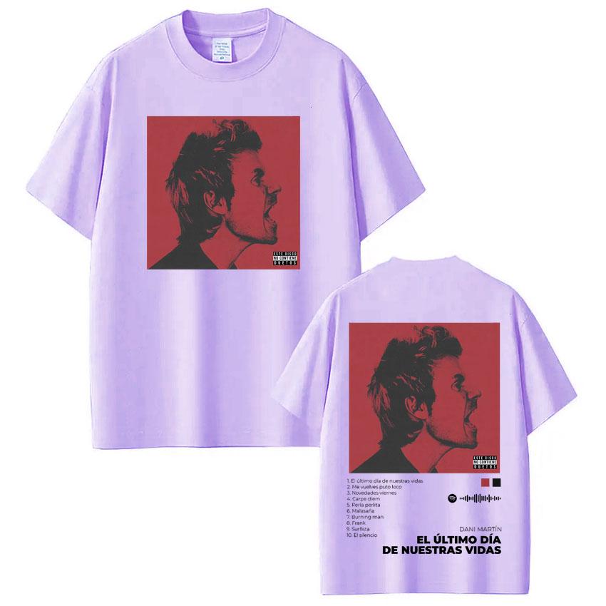 

Dani Martín Concierto 25 Años Album Tshirts Men Women Vintage Hip Hop T Shirt Cotton Short Sleeve Oversized Tshirt Streetwear 3XL