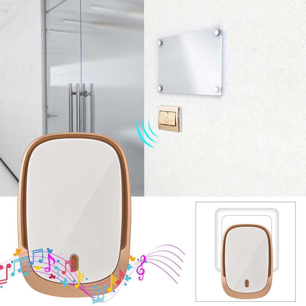 Smart Home Wireless Waterproof Doorbell Sick Old Child Caller (#)