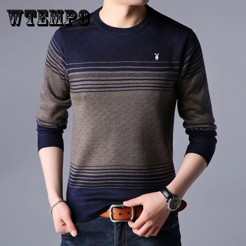 Buy Male Pullover Sweater Men Knitted 