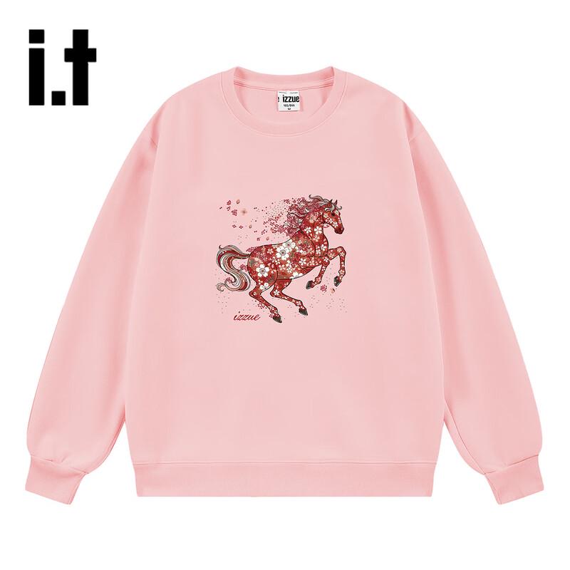 Izzue Unisex Rhinestone Long-Sleeve Sweatshirt S