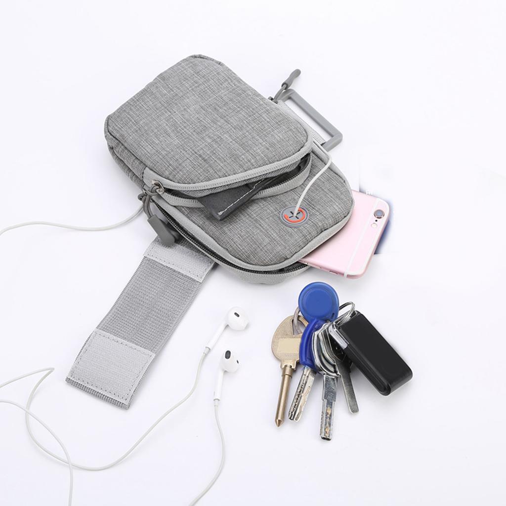 Sports Arm Bag Waterproof Oxford Fabric Phone Holder Arm Bands Cell Phone Armband Pouch with Buckle