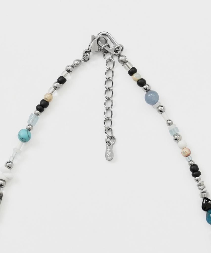 Acha Enif Multi Bead Necklace _ Blue