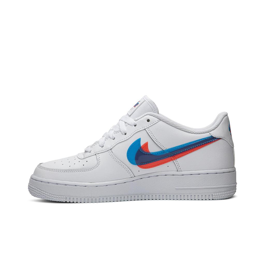 Nike Air Force 1 LV8 KSA Grade School '3D Glasses' (Unisex) White / Blue Hero / Bright Crimson Kids' Skateboarding Shoes BV2551 100