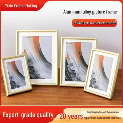 Marco de aleación de aluminio para colgar en la pared: Marco Decorativo 4K para Póster, Pantalla A4/A3, Personalizable.