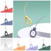 Anti-lost Lanyard Silicone Pendant Ring Silicone Phone Short Lanyard  Mobile Phone Case