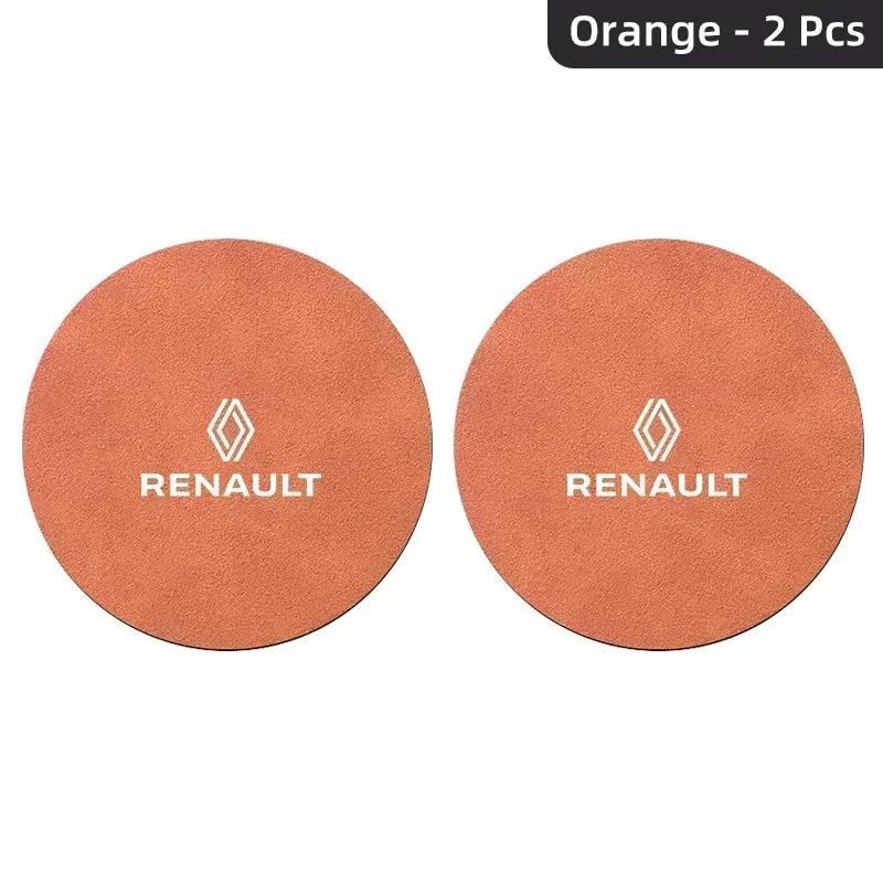 

Hub Caps Car Coaster Water Cup Slot Non-Slip Mat Suede Pad Accessories For Renault Megane 2 3 4 RS Grand Scenic Clio 4 Captur Du