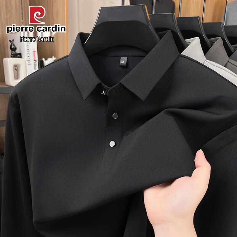 

Pierre Cardin Men s Mid-Age Casual Long Sleeve Polo Shirt 4XL