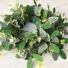 American Imitation Wreath Large Eucalyptus Wreath Butterfly Wreath Decorative Eucalyptus Leaf Door Knocker Green