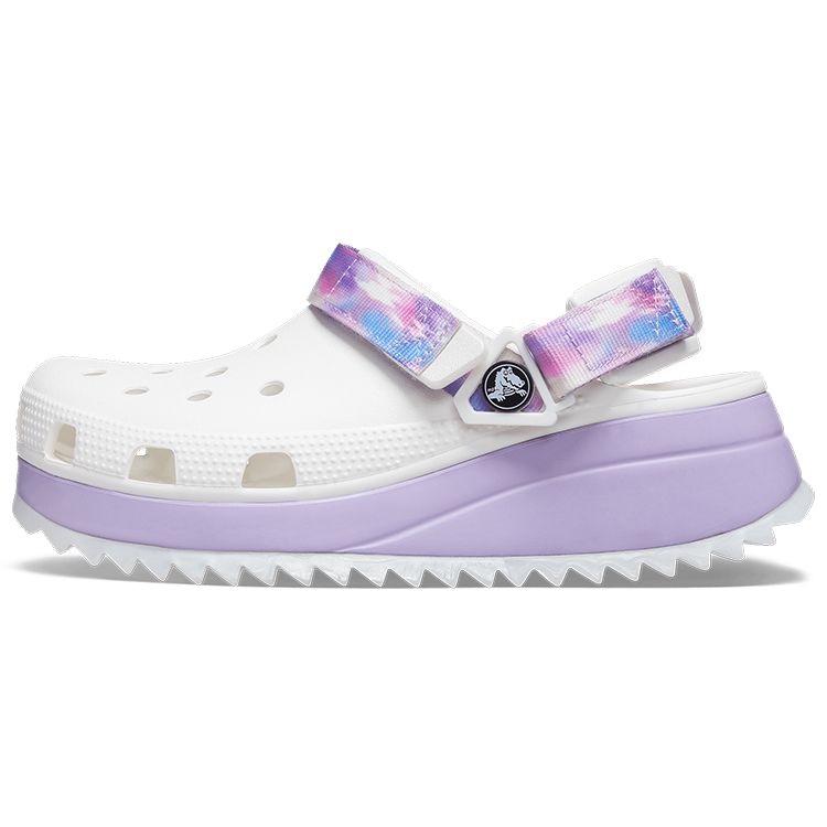 Crocs Classic Clog EVA Round Toe Perforated Shoes Unisex clogs White Purple 207772-577