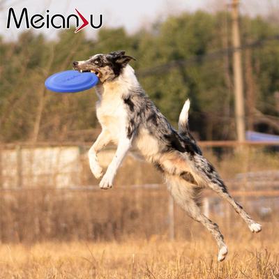 Meianju Bitresistent TPR Mjuk Hundfrisbee - Flytande Interaktivt Husdjursleksak