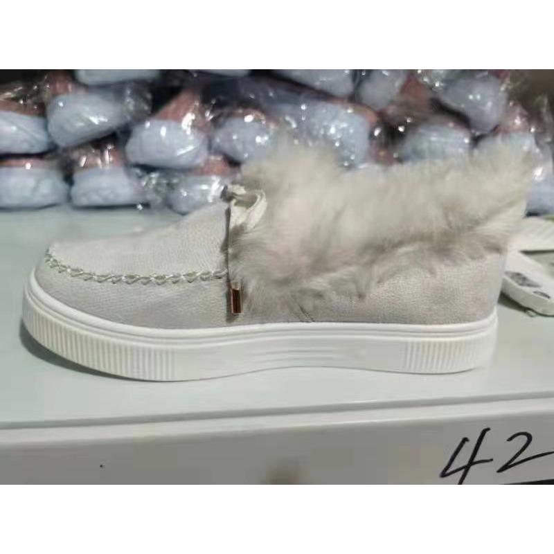 2 Autumn and Winter Round Head Thick-soled Warm Cotton Shoes Large Size Women's Shoes Bag Shoes Snow Boots Doudou Shoes