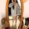Women's Korean Style Bow Knit Cardigan - Loose Fit, Autumn/Winter 2025 Collection