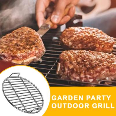 Grille de cuisson ronde en acier inoxydable extra épaisse de remplacement pour barbecue à charbon de bois, feu de camp, répartition uniforme de la chaleur, accessoire de barbecue extérieur