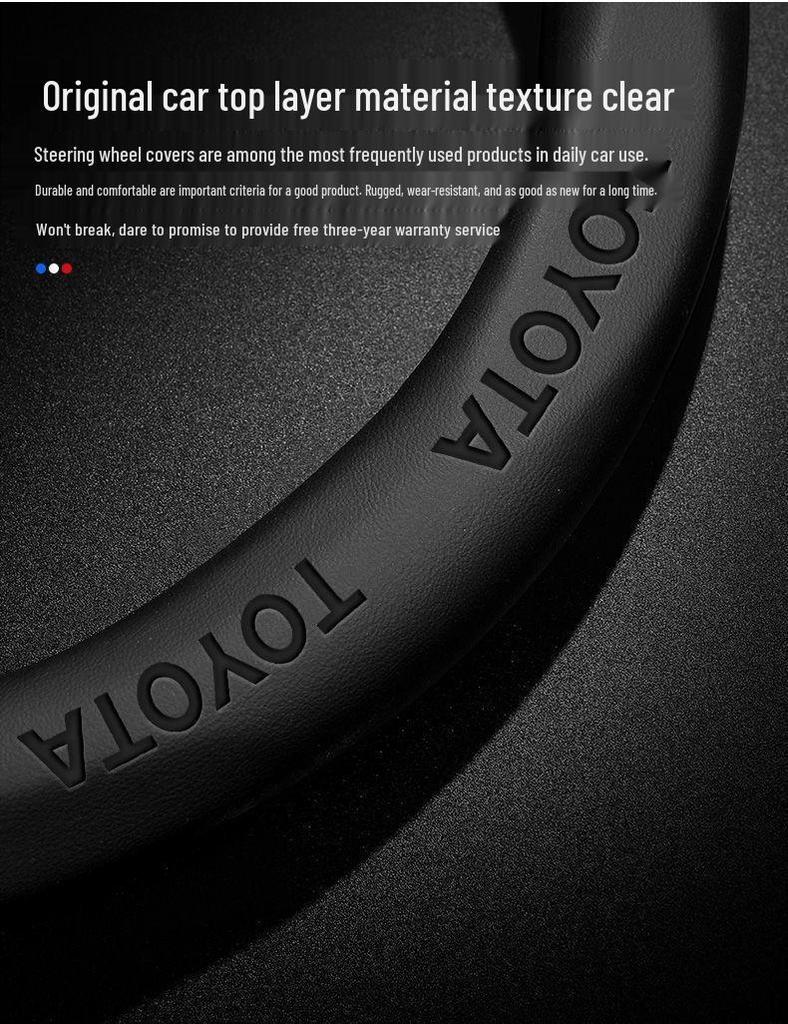 Toyota & Land Rover Steering Wheel Covers: Fits Corolla, Levin, 2023 Camry, Yaris, RAV4