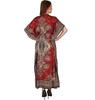 TreegoArt Fashion Women's Polyester Long Kaftan Caftan Printed Adjustable Boho Dress Nightwear Maxi Gown