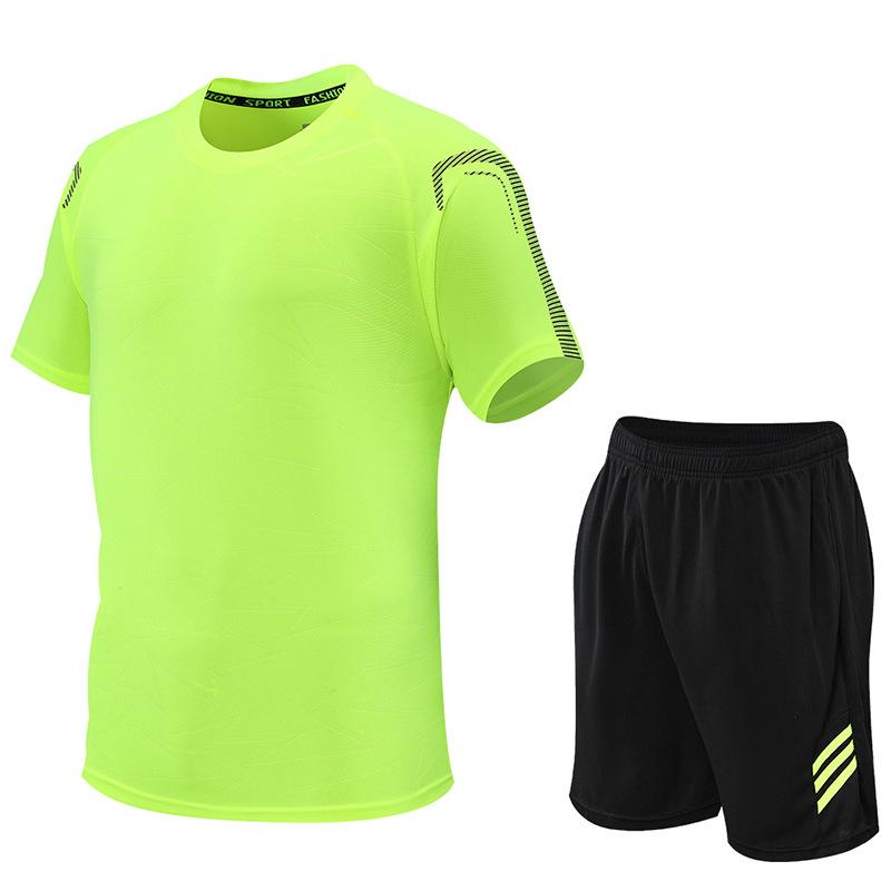 Men 'S Running Fitness Suit Casual Sportswear Two -Piece Set
