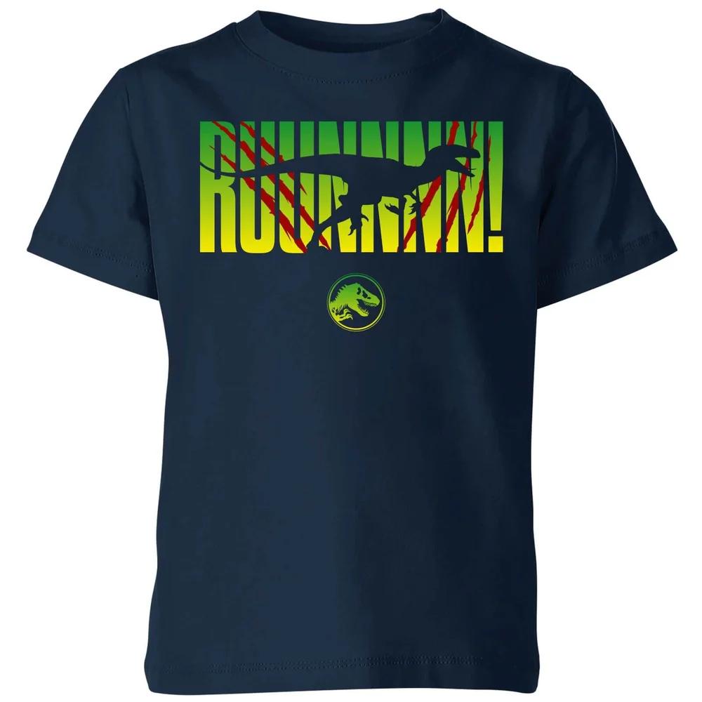 Jurassic Park Run! Kids T-Shirt - Navy - 7-8 Years 100