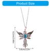 Stylish Winged Crosses Neck Chain Mystical Winged Crosses Necklace Accessory Trendy Neck Chain Jewelry for Women