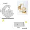 Moon Mosque Display Stand Resin Mold,Features a Hollow Out Star and Sun Design for Handicrafts,Home Decor,Ramadan,Eid Gifts