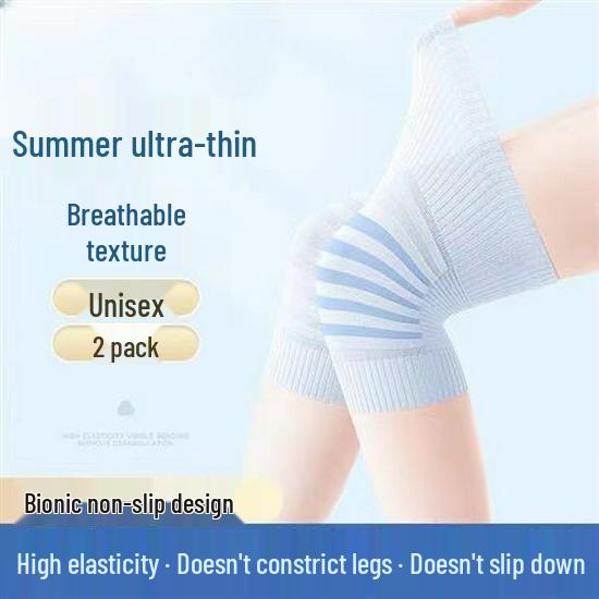 Summer Thin Cotton Knee Pads - Warm, Non-Slip Joint Protectors for Men and Women