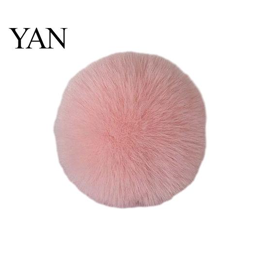 Backpack Charms Faux Fur Pom Fluffy Ball with Elastic Loop Cute for Hats Plush Bag Charm Craft Projects Hat Accessories